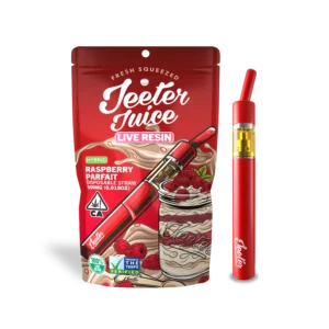 Jeeter- Buy Raspberry Parfait Juice |Pen-Fast and Discreet Delivery-Live Resin Straw | Jeetter